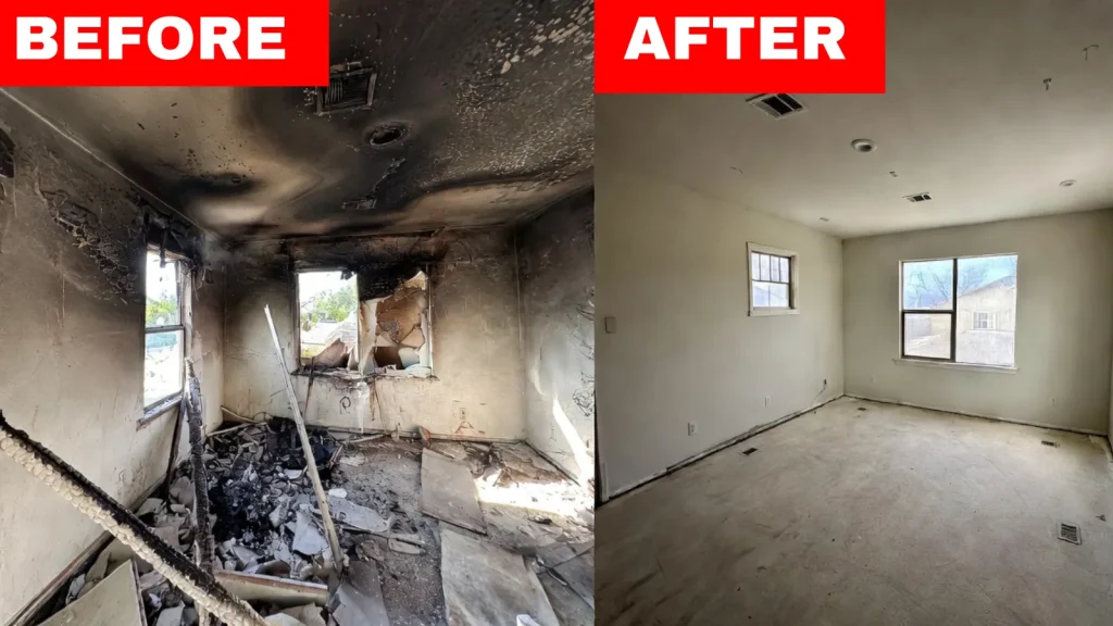 Emergency fire damage repair results in Fort Lauderdale home