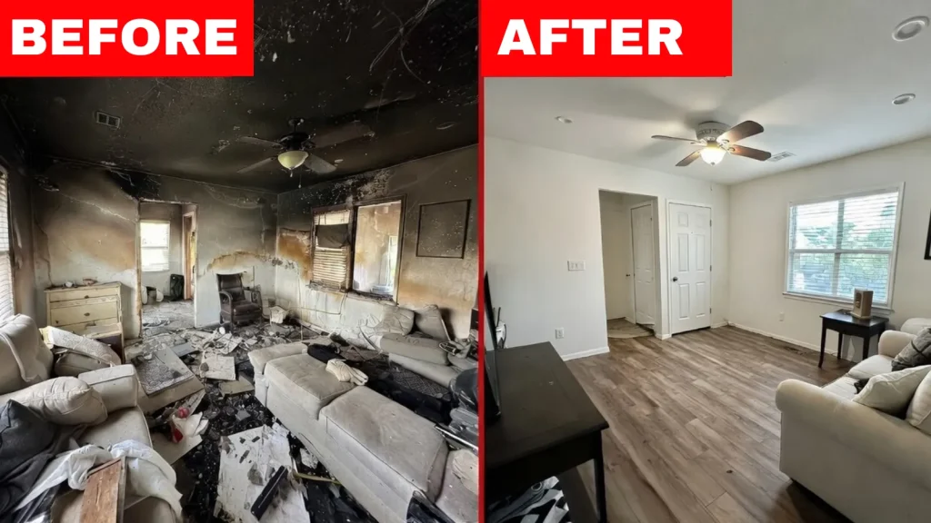 Residential fire damage cleanup and restoration Fort Lauderdale FL